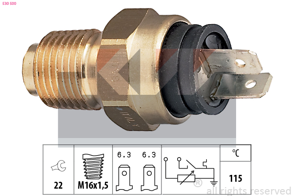 Senzor,temperatura lichid de racire 530 500 KW